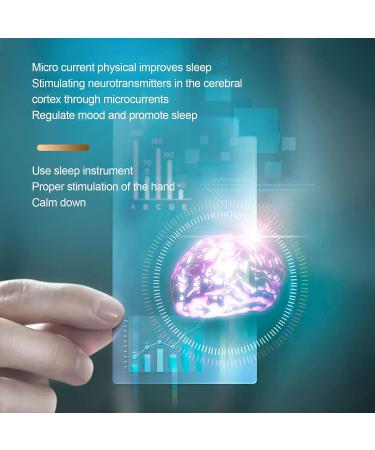 Microcurrent Sleep Aid Device - USB Charging, Anxiety & Insomnia Relief (Blue) - Buy Online on SooperMarket.com