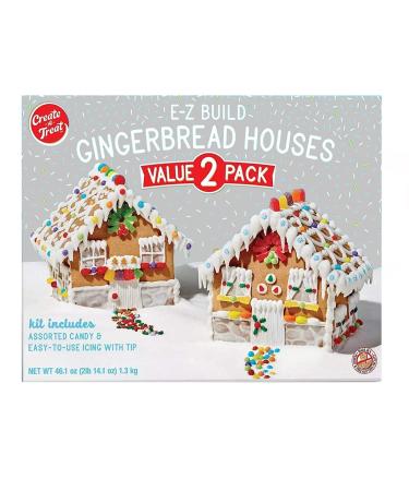 Create-A-Treat E-Z Build Gingerbread Houses 2-Pack - 46.1oz (Best Value) - Buy Online on SooperMarket.com