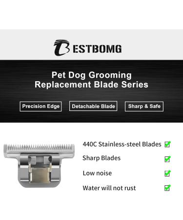 BESTBOMG T84 Replacement Knife for Dog Grooming | Compatible with Heiniger Moser Max45 Andis Easter A5 | 3/32 Inch Cutting Length - Buy Online on SooperMarket.com