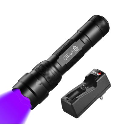 ULTRAFIRE UV Flashlight 395-405 nm Led Blacklight for Curing UV Glue Leak Detector Pet Urine Stain