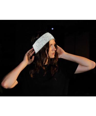 Reflective Headband for Night Visibility - Ideal for Jogging Running Walking Biking - Breathable & Thin Unisex Anthracite - Buy Online on SooperMarket.com