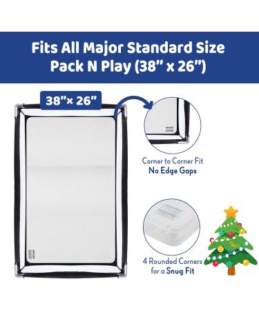 Foambesty Tri-fold Portable Pack n Play Mattress Pad (38''x26'') - Dual Sided Baby Playard Foam Pad for Christmas Gifts - Buy Online on SooperMarket.com