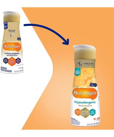 Enfamil Nutramigen Infant Formula | Hypoallergenic, Lactose-Free, Fast Relief from Colic | DHA for Brain Support | 32 Fl Oz Liquid - Buy Online on SooperMarket.com