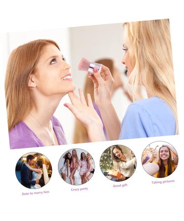 Mushroom Head Makeup Brush - Gentle Portable Blusher & Loose Powder Applicator | Multi-Purpose Cosmetic Tool - Buy Online on SooperMarket.com