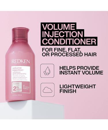 Redken Volume Injection Conditioner | Volumizing & Detangling for Fine Hair | 10.1 Fl Oz - Buy Online on SooperMarket.com