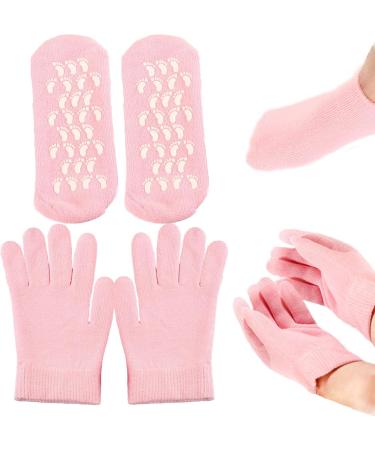 Moisturising Gloves and Socks for Dry Hands Spa Moisture Socks Foot Gel Spa Softens Cracked Silicone Foot Moisturiser Socks and Gloves for Hands Feet Overnight Hydrating Care - Buy Online on SooperMarket.com