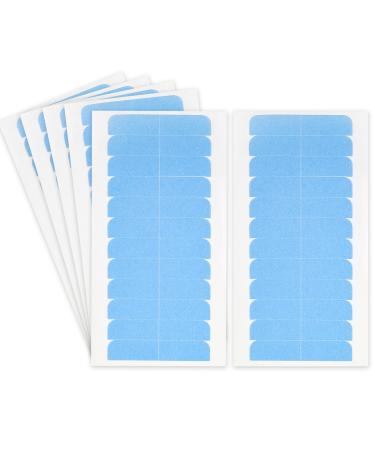 WLLHYF 60 Pieces Hair Extension Tape No-Residue Double Sided Hair Weft Replacement Tapes Pre-cut Wig Adhesive Toupee Tape Beauty Tool for Human Hair Extensions 60pcs Normal