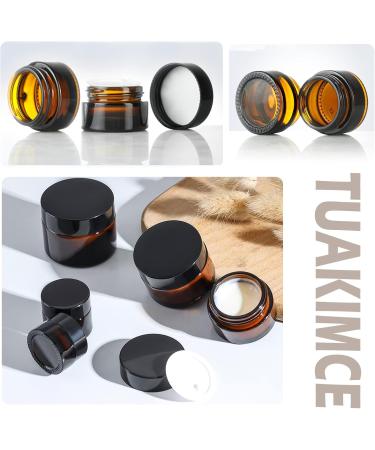 Tuakimce 10 Pack 30ml Refillable Cosmetic Glass Cream Containers with Lid - Ideal for Creams Lotions & Essential Oils - Buy Online on SooperMarket.com