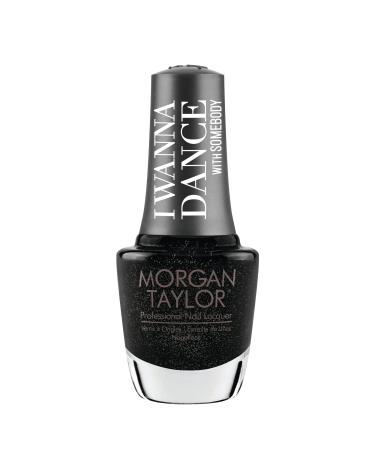 Morgan Taylor Nail Lacquer I Wanna Dance With Somebody Collection (Record Breaker) Black Nail Polish Finger Nail Polish Long Lasting Nail Polish Black Nail Lacquer Winter Nail Polishes .5 ounce