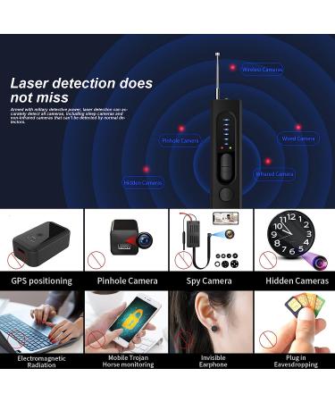 WGP Hidden Camera Detector - Anti Spy Device with 5 Sensitivity Levels - RF Detector for Home, Office, and Travel - 25H Working Time - Black - Buy Online on SooperMarket.com