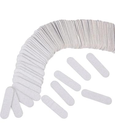 JSRQT 100 Mini Nail Files Double Sided Nail File Set Emery Board for Women Girls Acrylic Mini Nail Files Bulk Nail Buffer Professional Nail Files 180/240 Grit Manicure Tool (Silver) - Buy Online on SooperMarket.com