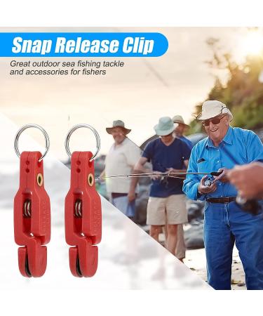 TSV 10 PCS Heavy Tension Snap Release Clips with Key Ring for Offshore Fishing - Red - Buy Online on SooperMarket.com