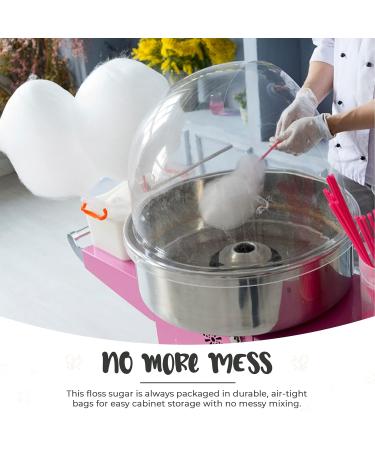 Baking Beauty and Beyond Premium Floss Sugar for Cotton Candy - 400g Plain White Floss Sugar with Natural Ingredients for All Occasions - Buy Online on SooperMarket.com