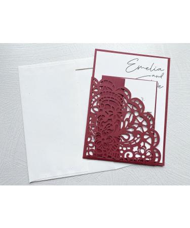 Paver RED/Wine/Burgundy Cardstock Paper - 8.5 x 11 inch Premium 80 lb. Cover - 25 Sheets from Cardstock Warehouse - Buy Online on SooperMarket.com