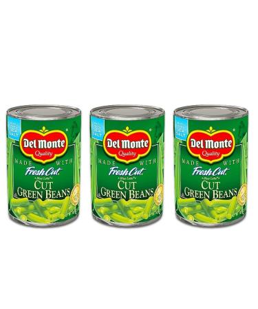 Del Monte Blue Lake Cut Green Beans w/Natural Sea Salt 14.5 Oz. (3 Pack)