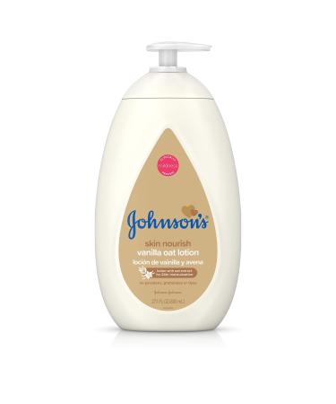 Johnson's Moisturizing Baby Body Lotion with Vanilla & Oat Extract for Dry Skin  27.1 fl. Oz 27.1 Fl Oz (Pack of 1) Pack of 1
