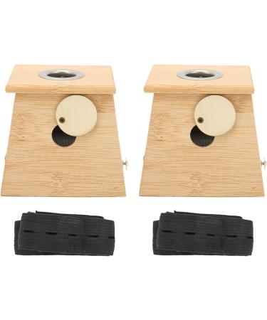 Moxibustion Box - Single Hole Bamboo Moxa Roller & Acupuncture Tool | 2pcs International Shipping - Buy Online on SooperMarket.com