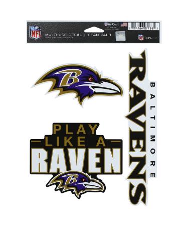 Wincraft NFL Sticker Multi Set of 3 20x15cm - San Francisco 49ers San Francisco 49ers One Size Team Colors
