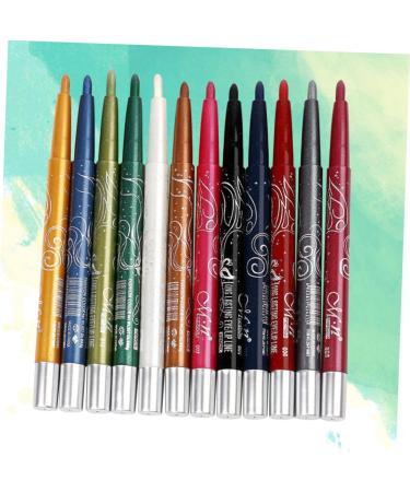 Beavorty 12 pcs colored eyeliners eye liner liquid liner women cosmetic pen set lipstick pen - Buy Online on SooperMarket.com
