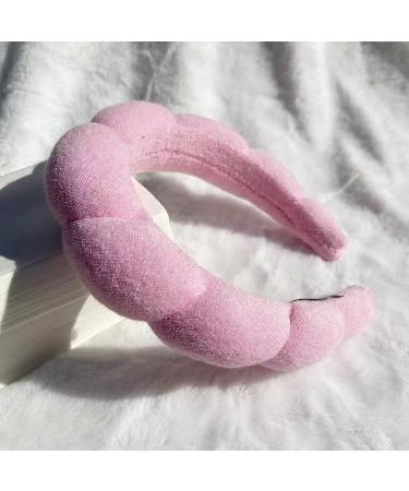 Spa Headband for Women - Terry Towel Cloth Hair Band for Face Washing, Makeup Removal, Shower - Pink Hair Accessories - Buy Online on SooperMarket.com