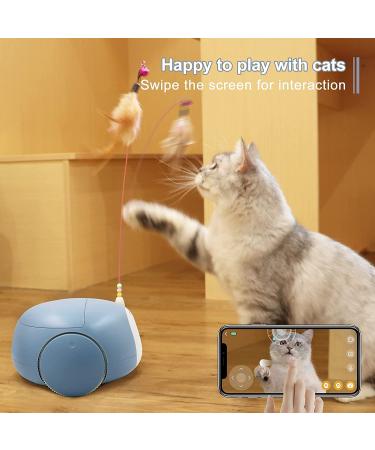 Pumpkii Home Robot Pet Camera with Treat Dispenser, App Control, 2-Way Audio, 1080P HD Camera, Night Vision | Interactive Cat Dog Toy - Buy Online on SooperMarket.com