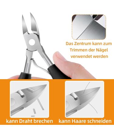 Precision Stainless Steel Foot Nail Knipper & Scissors for Ingrown Toenails - Professional Pedicure Tool & Gift - Buy Online on SooperMarket.com