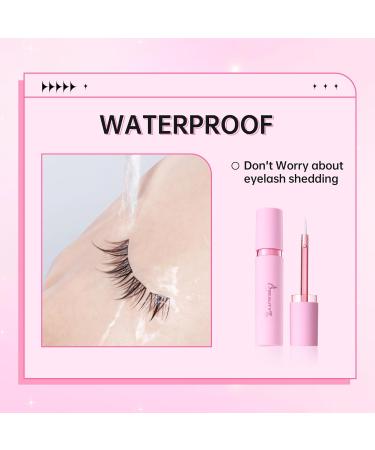 Beauty7 False Eyelash Glue Strong Hold False Lashes Glue Waterproof Latex Free Eyelash Glue Transparent Strip Eyelash Adhesive White Lashes Glue with Tweezer - Buy Online on SooperMarket.com