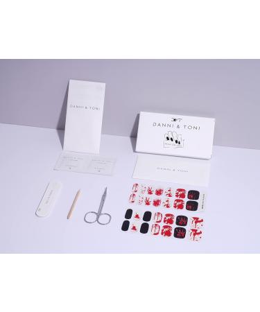 DANNI & TONI 28 Stickers Semi Cured Nail Wraps - Crime Scene Gel Nail Polish Strips - Buy Online on SooperMarket.com