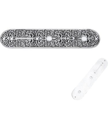 Guitar Control Plate Replacement Small Carved Metal Guitar Control Plate for TL TELE for Electric Guitar Control Plate Accessory(Silver) - Buy Online on SooperMarket.com