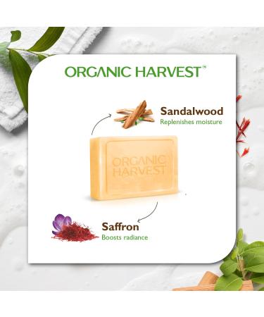Luxurious Sandalwood & Saffron Bathing Bar Soap | 100% Organic Sulphate & Paraben-Free | Gentle Cleansing | International Shipping Available - Buy Online on SooperMarket.com