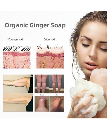 Organic Ginger Soap (2 Pack) - Weight Loss & Blood Circulation Support for Face and Body - Buy Online on SooperMarket.com