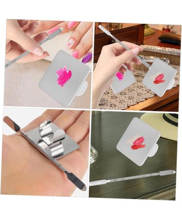 Balacoo 2 Sets Ring Palette Tools - Stainless Steel Makeup Mixing Tray for Foundation & Cosmetic Applications - Buy Online on SooperMarket.com