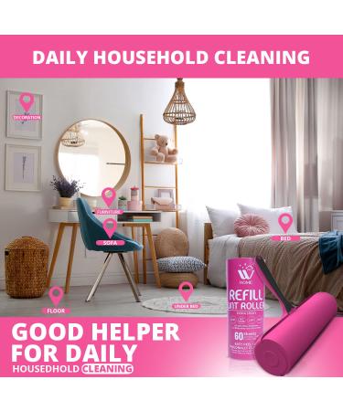 WBM Home Extra Sticky Lint Roller Refill - 2 Pack 120 Sheets for Pet Hair Removal | Best Lint Remover for Home & Travel - Buy Online on SooperMarket.com