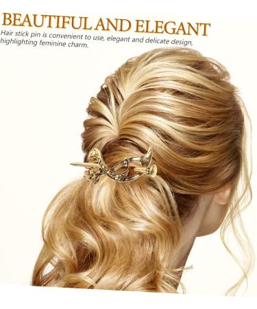 ABOOFAN Hair Barrettes Hair Clips Bun Cuff High Bun Clip Cage Clips Bun Hair Clip Bun Clips Hair Bun Accessories Hair Bun Clip Hair Barrette with Stick Hair Accessories Headgear Metal - Buy Online on SooperMarket.com