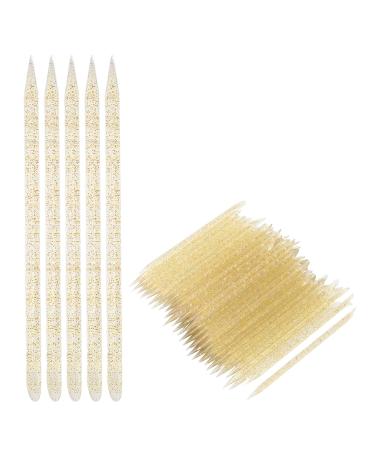Nail Care Sticks Nail Drilling Dead Skin Removal Disposable Nail Cuticle Pusher for Home Use for Nail Salon(yellow)