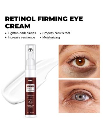 Advanced Retinol Eye Cream with Hyaluronic Acid & Collagen - Reduces Dark Circles Puffiness & Bags | International Shipping - Buy Online on SooperMarket.com