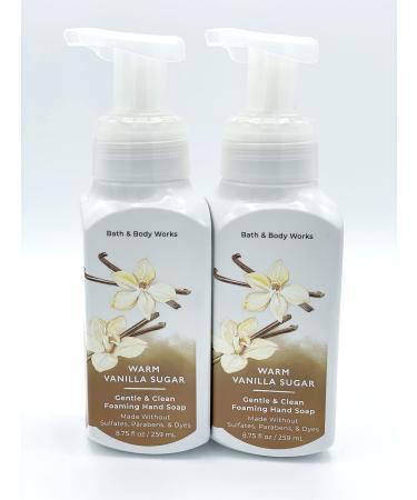 Bath and Body Works Gentle & Clean Foaming Hand Soap 8.75 fl. oz. (Warm Vanilla Sugar 2-Pack) Warm Vanilla Sugar 8.75 Fl Oz (Pack of 2)