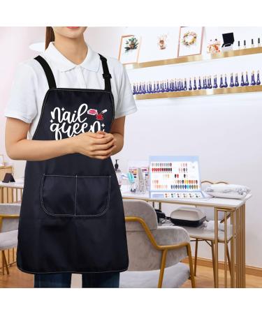 CENWA Nail Technician Aprons Nail Artist Gifts Nail Boss/Nail Queen Nail Tech Adjustable Apron For Nail Salons Nail Queen apron eu - Buy Online on SooperMarket.com