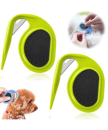 Yeahboom 2 Pet Knotting Comb de-filtered knife cat de-filter with steel blade de-filtered ridge for dogs new de-filtered cat with steel blade perfect for removing feast green-2