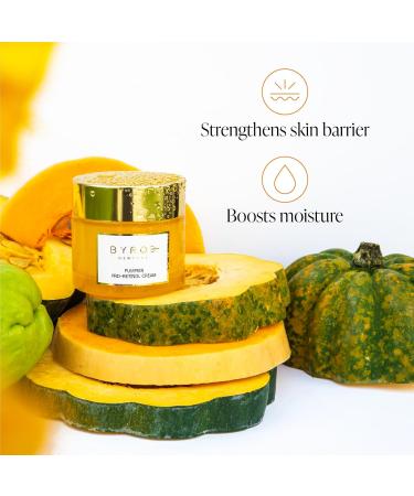 BYROE Pumpkin Pro-Retinol Anti Aging Face Cream | Vegan Hydrating Formula with Eco Ceramides & Bakuchiol | Reduce Fine Lines & Wrinkles - 50ml - Buy Online on SooperMarket.com