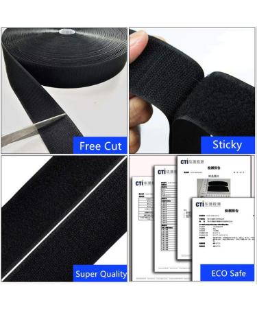 Sew on Hook and Loop Tape 3/4 Inch Non-Adhesive Sticky Back - 16.4FT White Nylon Fastener Tape for DIY Crafts - Buy Online on SooperMarket.com