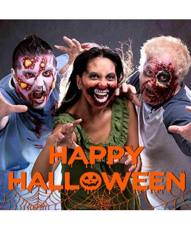 CCbeauty Halloween SFX Makeup Kit - 12 Colors Face Body Paint, Scar Wax, Fake Blood, Brushes & Sponge - Buy Online on SooperMarket.com