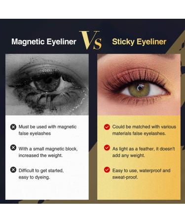 Magic Magnetic Eyelashes and Eyeliner Kit - 3D 5D Natural Look False Lashes - No Glue Needed - 7 Pairs Eyelashes + Eyeliner Pen (Blue) - Buy Online on SooperMarket.com