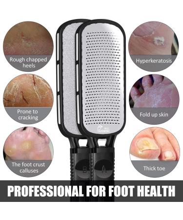 Foot File Callus Remover | Double Sided Scrubber for Dead Skin | Pedicure Tool for Hard Skin, Callus, Plantar Wart, Corn | Skin-Friendly Metal Foot File - Buy Online on SooperMarket.com