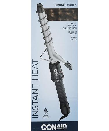 Conair Instant Heat Spiral 3/4-Inch Curling Iron for Spiral Curls - Short to Medium Hair - 0.75 Inch - Buy Online on SooperMarket.com