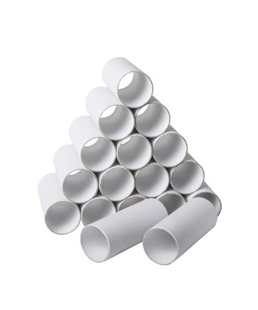 30 Pack Craft Rolls - Round Cardboard Tubes - Cardboard Tubes for Crafts - Craft Tubes - Paper Tube for Crafts - 1.57 x 3.9 Inches - White