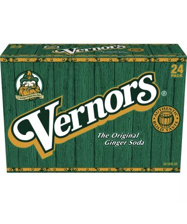 Vernors Ginger Ale 12 oz (Pack of 24) - Authentic Ginger Flavor in Convenient Cans - Buy Online on SooperMarket.com