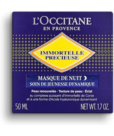L'OCCITANE Immortelle Precious Overnight Mask 50ml | Blue Light Protection Mask for All Skin Types - Buy Online on SooperMarket.com