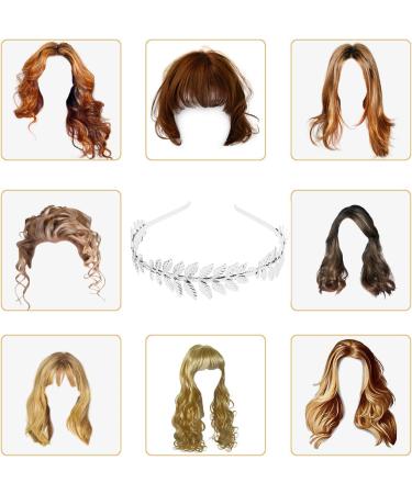 Goddess Hair Ripe: 2 Pcs Gold & Silver Leaf Headbands | Wedding Tiara & Bridal Hair Crown | Perfect for Parties & Events - Buy Online on SooperMarket.com