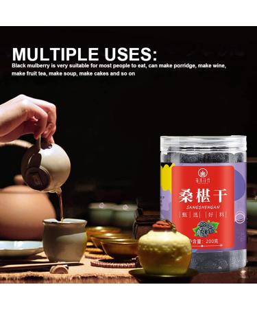 Dried Mulberries Canned Non Sand Additive Free Sweet Taste Wild Black Mulberry Organic Fruity Tea for Home Office - Buy Online on SooperMarket.com